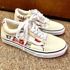 VANS Women's Old Skool True White Packing Tape size 6M